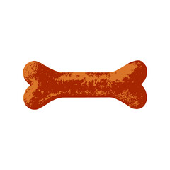 Dog food bone isolated on white background Vector Illustration. Pet food , bone meal for dogs eating vector.