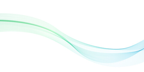 Obraz premium Abstract wave flow line isolated on white background. Wavy fluid pattern design. Modern concept for presentation, banner, backdrop. Vector illustration of gradient dynamic swoosh