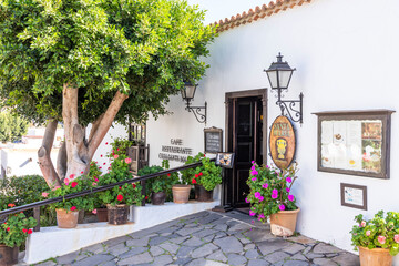 The Cafe Restaurante Casa Santa Maria in the small town of Betancuria, the ancient capital of the Canary Island of Fuerteventura