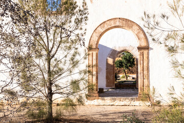 Ruins of the former Franciscan monastery or convent at Betancuria, the ancient capital of the...