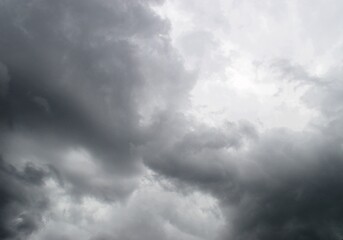 Dark clouds in the sky before a thunderstorm
