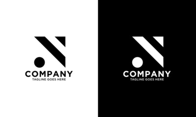 Initial Letter N Logo Template Design