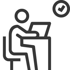 working line icon
