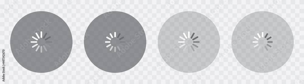 Poster loading status, loading icon collections. loading bar progress icon. download progress. vector illus