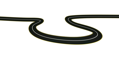 Curve road background. vector illustration