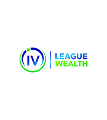 IV league wealth modern creative vector logo template
