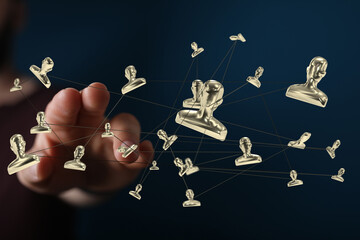 Unity group and teamwork concept