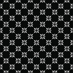 Black and white surface pattern texture. Bw ornamental graphic design. Mosaic ornaments. Pattern template. Vector illustration.