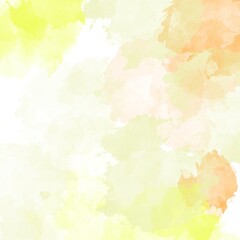 abstract watercolor background with spots of yellow orange color