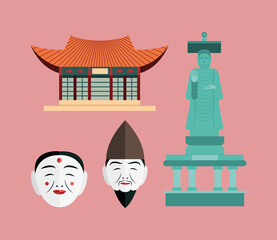 south korean symbol collection