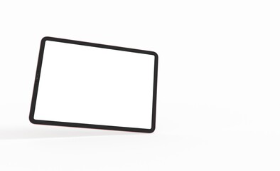 Fototapeta premium tablet, isolated on 3d background white ipad tablet pc