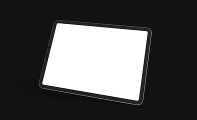 pc  tablet computer  ipad with blank 3d