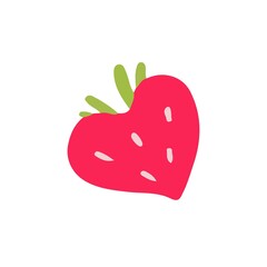 strawberry berry of bright red color