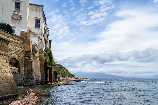 The famous &ldquo;Fenestrella of Marechiaro&rdquo; a picturesque touristic landmark in Posillipo, Naples, Italy