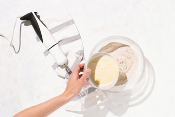 Pancakes recipe step-by-step ingredients pan cooking process