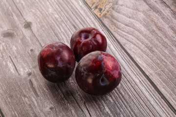 Ripe and sweet purple plum
