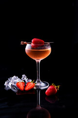 cocktail with 
Strawberry