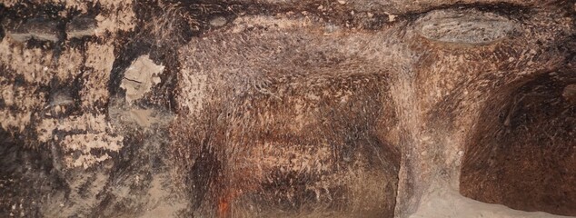 Vintage rustic stone wall texture background, old stone