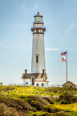 Fototapeta na wymiar The Pidgeon Point Lighthouse on the pacific coast of California