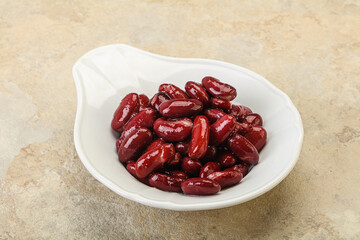 Canned red Kidney in the bowl