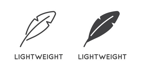 Set of Minimal Weight and Scales Related Vector Line Icons. Perfect Pixel. Outlined and Filled.