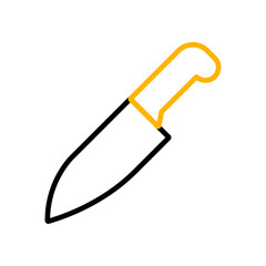 Chef kitchen knife icon. Cutlery. Kitchen utensils