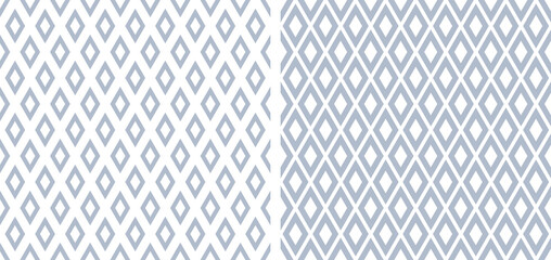 Seamless geometric diamonds patterns.
