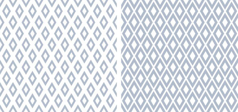Seamless geometric diamonds patterns.