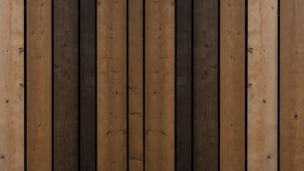 Dark brown rustic wooden facade panel wall texture background