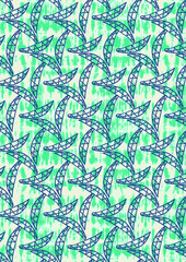 Seamless vector print design for kids and teens that can be used as a surf themed t-shirt or anywhere else.