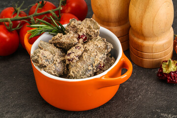 Chicken Liver with cream sauce