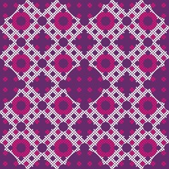 Seamless geometric pattern on pink, purple colors. Textured background. Designed for textile fabrics, wrapping paper, background, wallpaper cover.