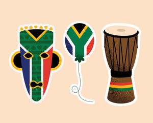 three heritage day icons