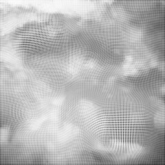 Halftone Pattern. Set of Dots. Dotted Texture on White Background. Overlay Grunge Template. Distress Linear Design.