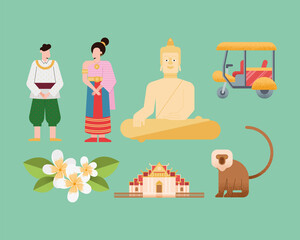 seven thailand icons