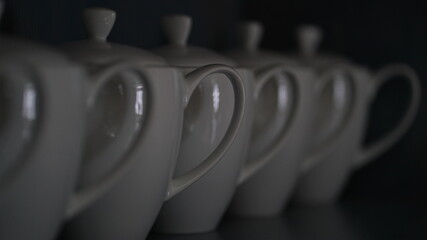 Naklejka na ściany i meble tea cup - tea - coffee - morning