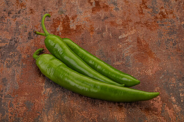 Ripe tasty spicy green pepper