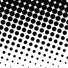 Black halftone background. Black polka dot. Halftone pattern. Modern Halftone Background, backdrop, texture, pattern. Vector illustration. Halftone Backdrop.	