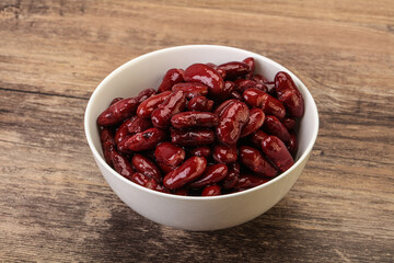 Canned red Kidney in the bowl