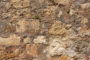 A rare vintage wall in Crete Greece as a natural background.