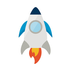 Space rocket icon