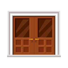 wood front door