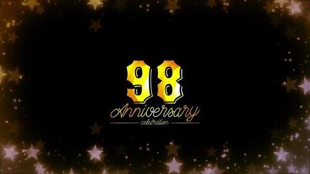 To celebrate an anniversary Day Organized,   98  Years Celebration , effect Color Pure logo HD Videos