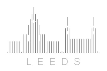 Vertical Bars Leeds Landmark Skyline