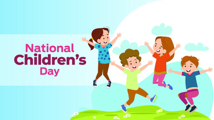 Obraz na płótnie Canvas National Children’s Day on june 13