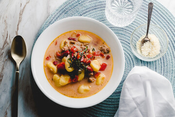 Italian Sausage Gnocchi Soup