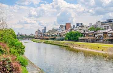 Naklejka premium 京都の鴨川