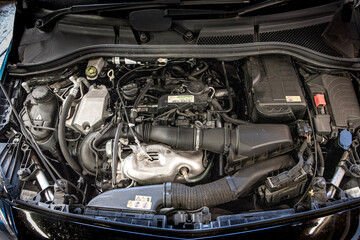 Fototapeta premium Modern car engine