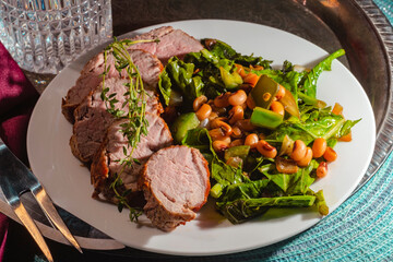 Pork Tenderloin Black Eyed Pea Salad