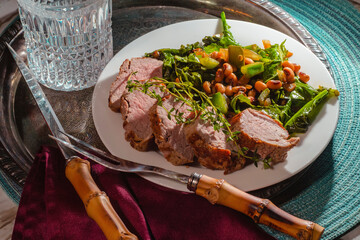 Pork Tenderloin Black Eyed Pea Salad